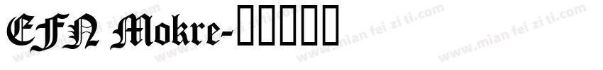 EFN Mokre字体转换